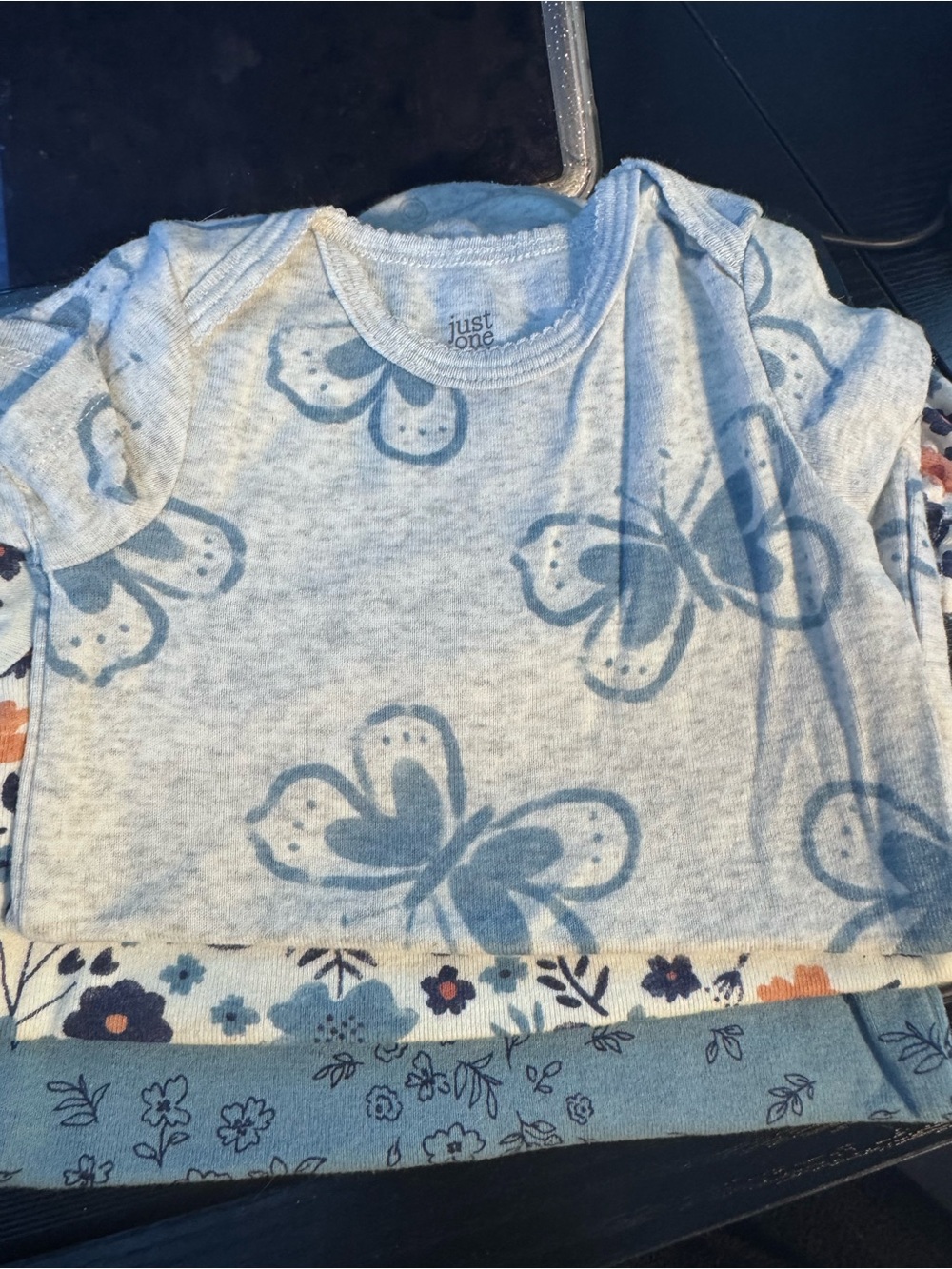 Just One You by Carter's Light Blue Butterfly Baby Bodysuit